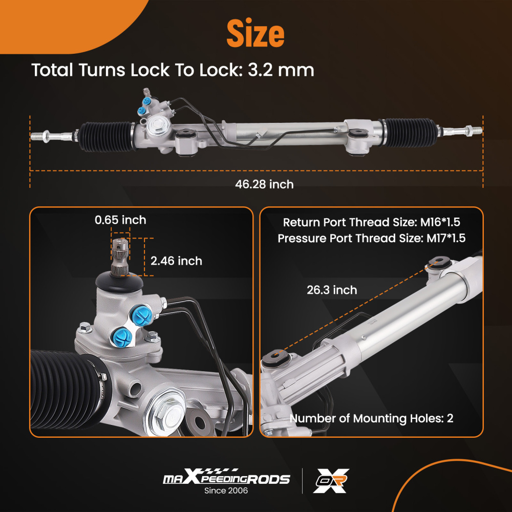 Power Steering Rack compatible for Toyota Land Cruiser 100 UZJ100 HDJ100 4.2 4.7L 2002-2007