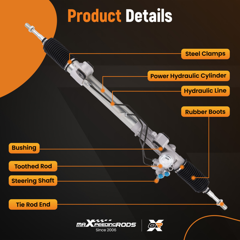 Power Steering Rack compatible for Toyota Land Cruiser 100 UZJ100 HDJ100 4.2 4.7L 2002-2007