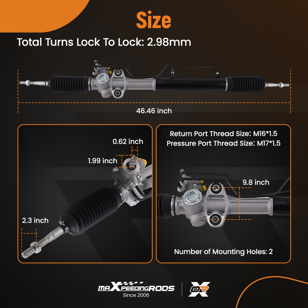 Power Steering RackPinion compatible for Mitsubishi Pajero NS NT 3.2L 3.8L 2006-2014