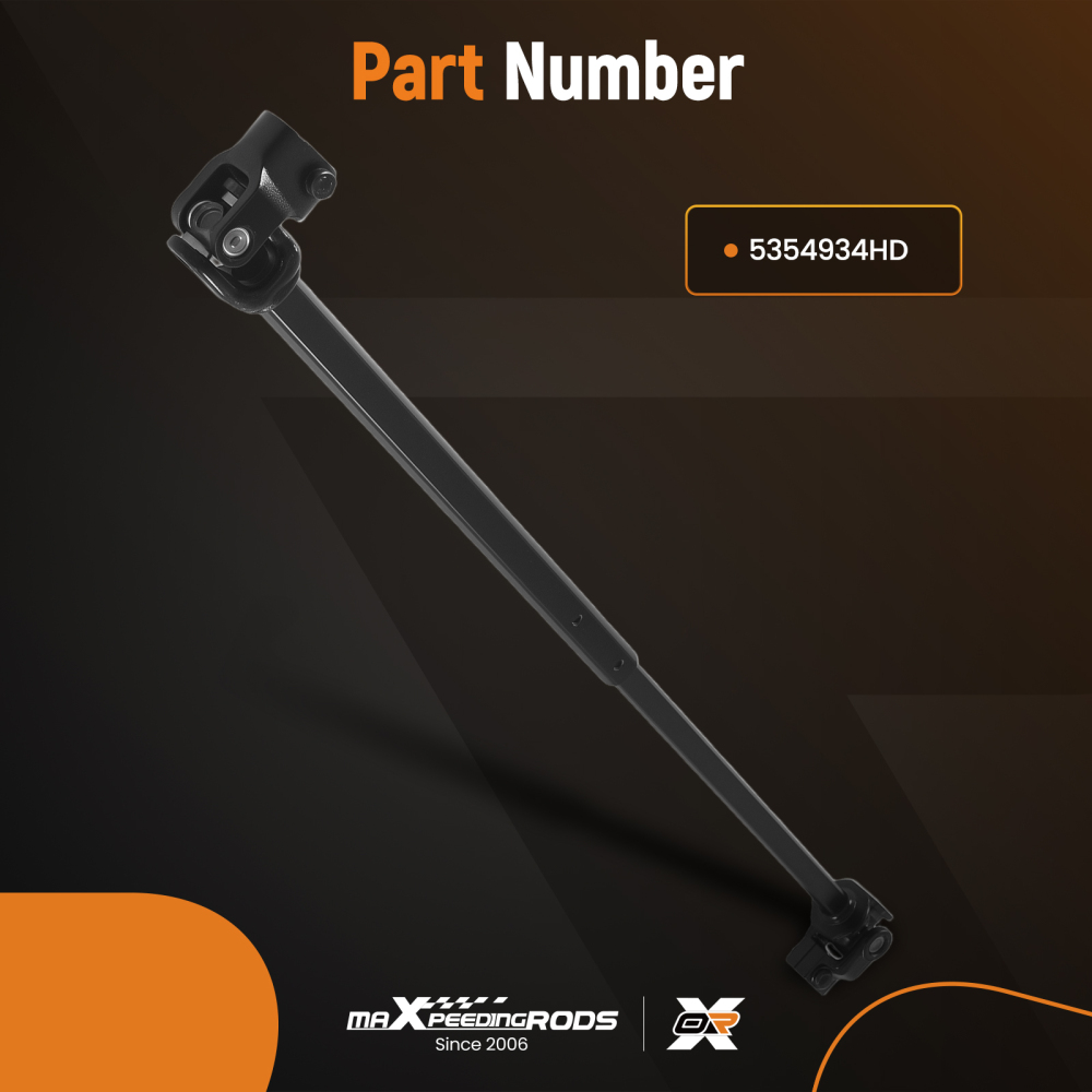 Black Lower Intermediate Steering Shaft compatible for Jeep CJ5 CJ7 76-86 5354934HD