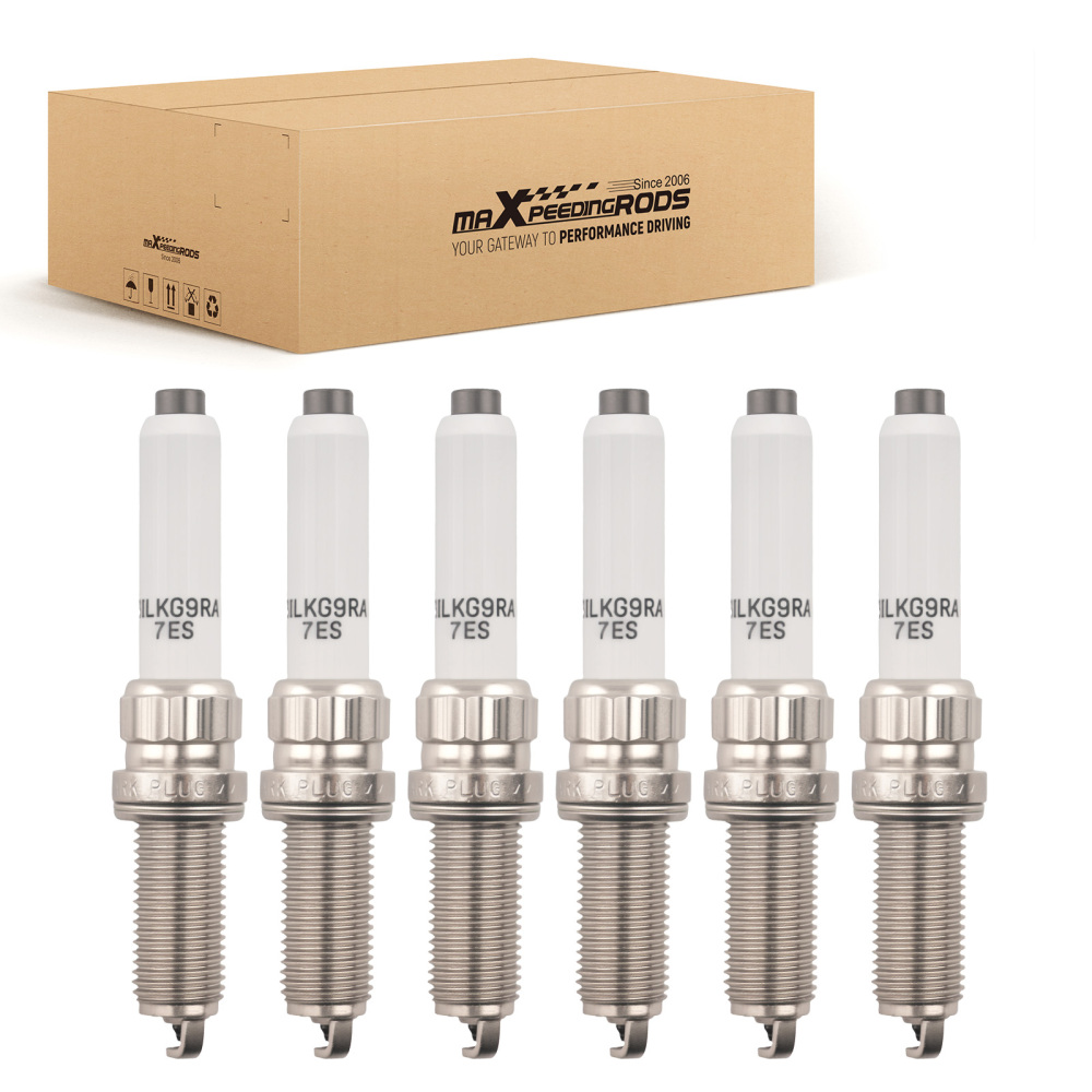6PCS Iridium Spark Plugs compatible for Audi Q7/Q8 V6 3.0L 2019-2021 93560 06M905606F