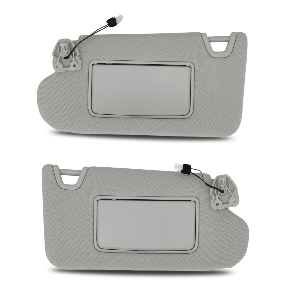 1 Pair W/ Light Beige compatible for Nissan Altima Sun Visor Driver + Passenger  2013-2018