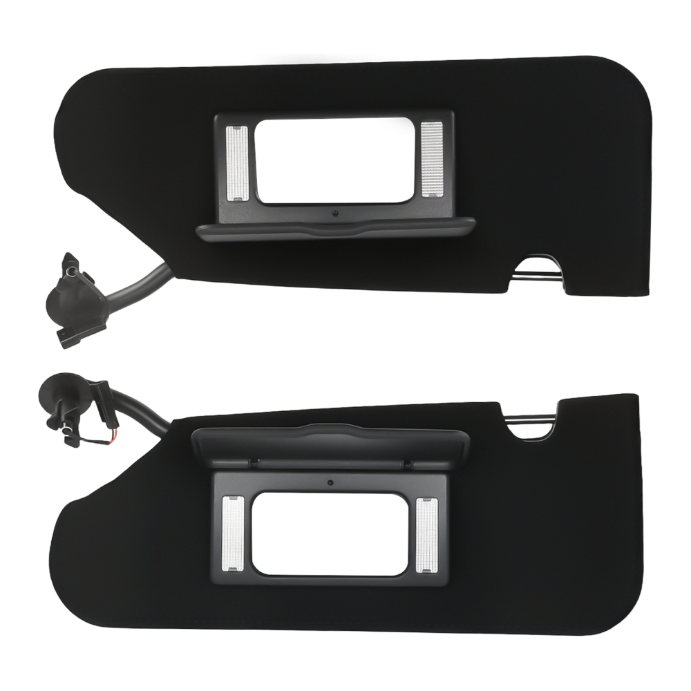 Black L+R Sun Visor compatible for Chevrolet Corvette C5 2005-2013 23142243 23142245 Set