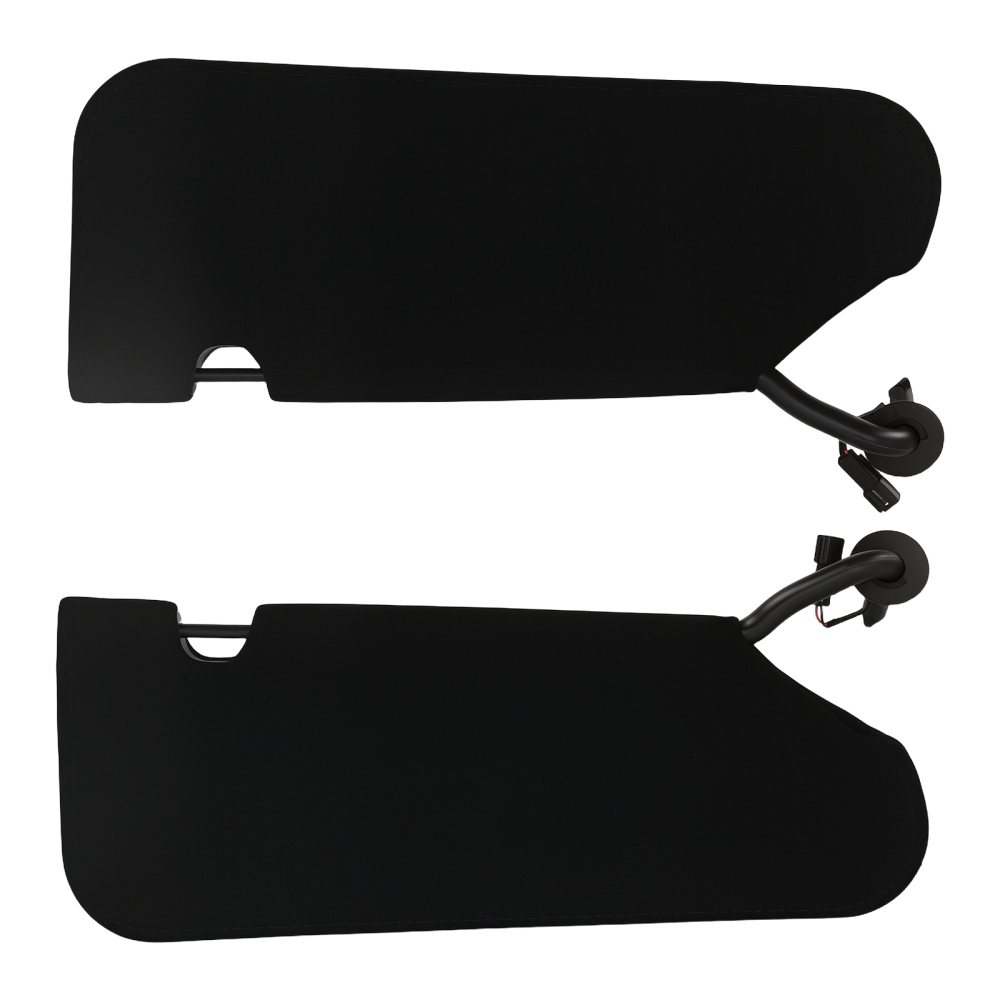 Black L+R Sun Visor compatible for Chevrolet Corvette C5 2005-2013 23142243 23142245 Set