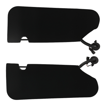 Black L+R Sun Visor compatible for Chevrolet Corvette C5 2005-2013 23142243 23142245 Set