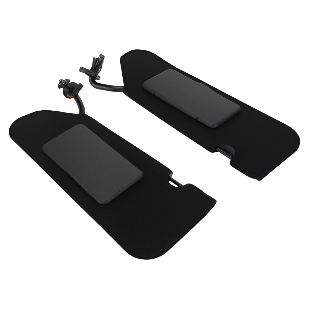 Black L+R Sun Visor compatible for Chevrolet Corvette C5 2005-2013 23142243 23142245 Set
