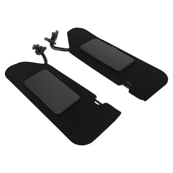 Black L+R Sun Visor compatible for Chevrolet Corvette C5 2005-2013 23142243 23142245 Set