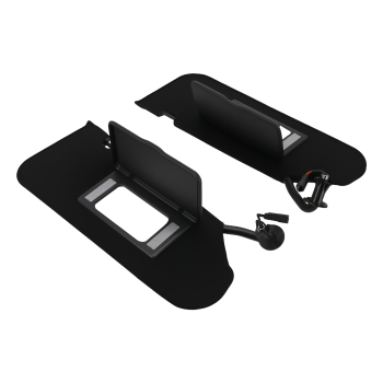 Black L+R Sun Visor compatible for Chevrolet Corvette C5 2005-2013 23142243 23142245 Set