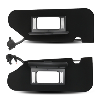 Black L+R Sun Visor compatible for Chevrolet Corvette C5 2005-2013 23142243 23142245 Set
