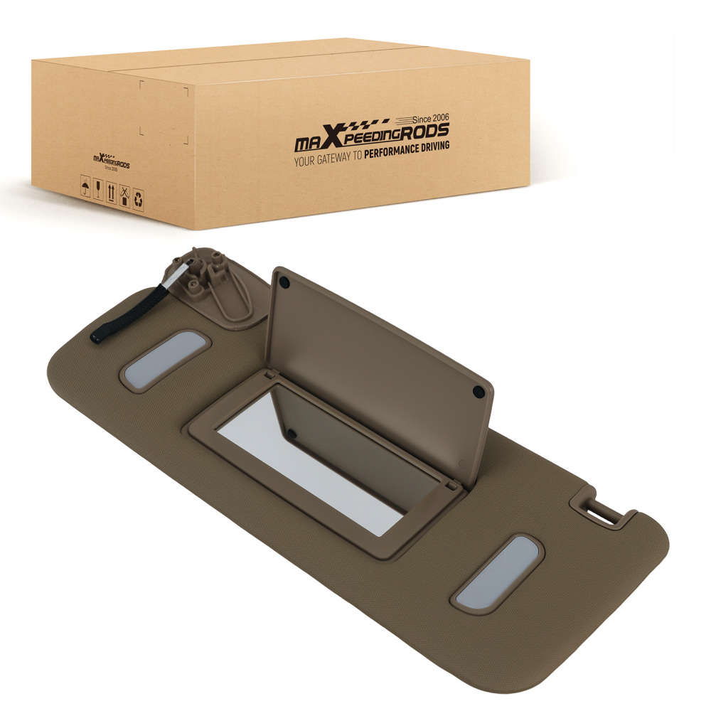 Beige Driver Sun Visor Left compatible for Silverado 2500 HD 2007-2010 22850306