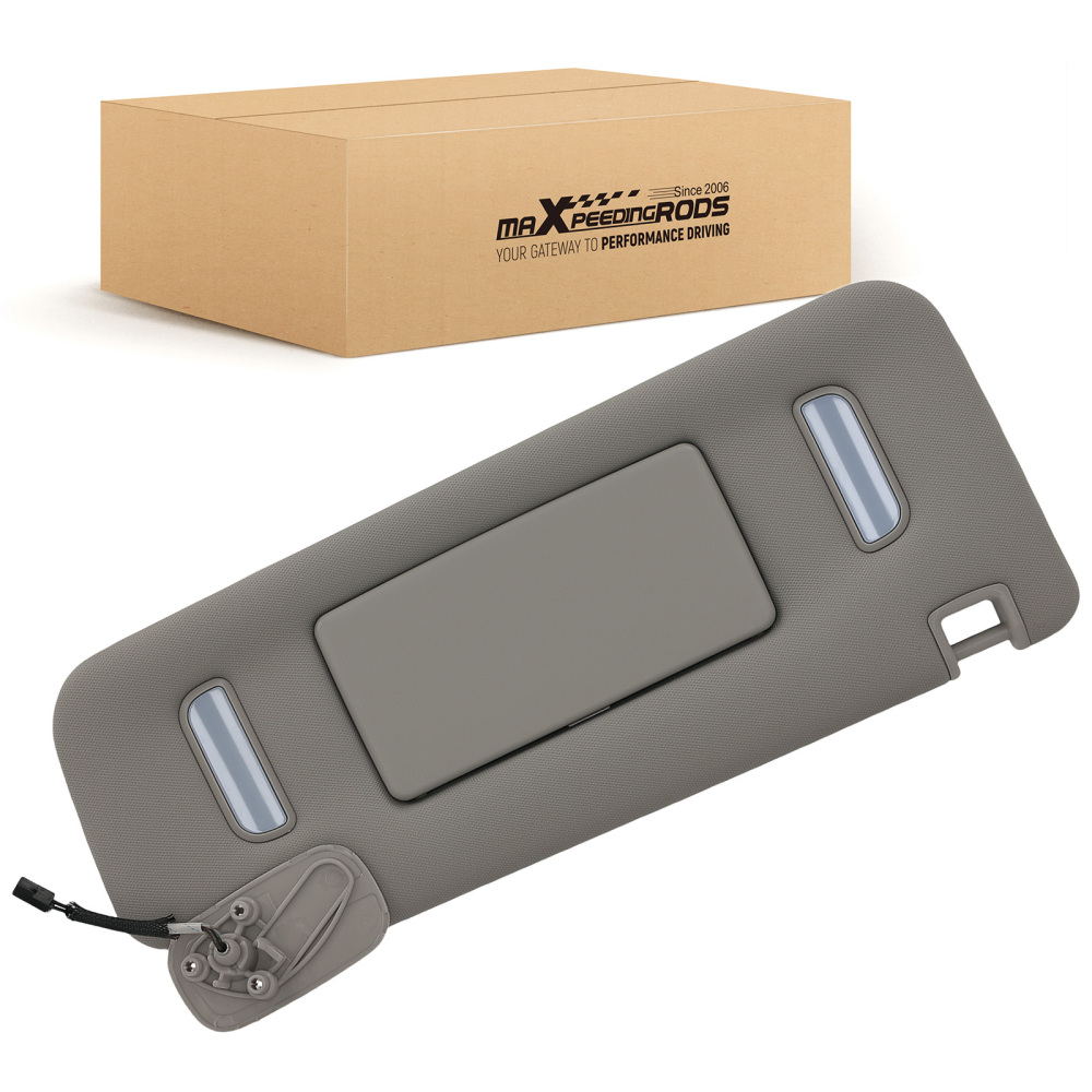 Gray Passenger Side Sun Visor compatible for Escalade ESV 2007-2014 22850308