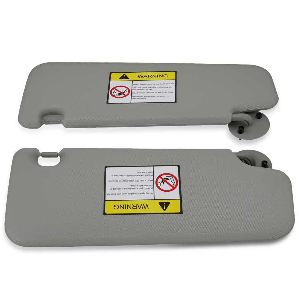 Pair Gray Sun Visor Pair compatible for Chevrolet Cruze 2011-2016 96072366 95034256