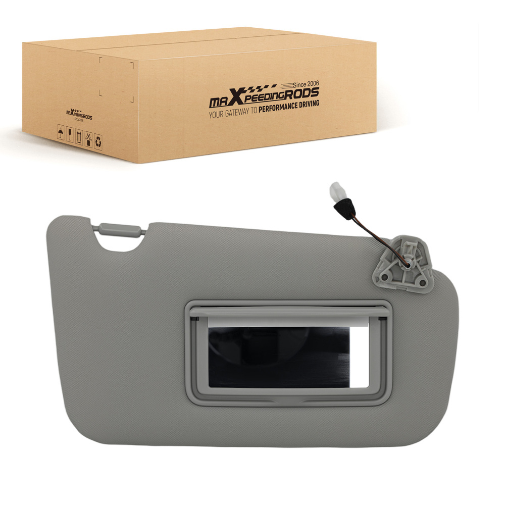 Gray Right Side Sun Visor compatible for Nissan Sentra 2013-2019 96400-3SG8A Durable
