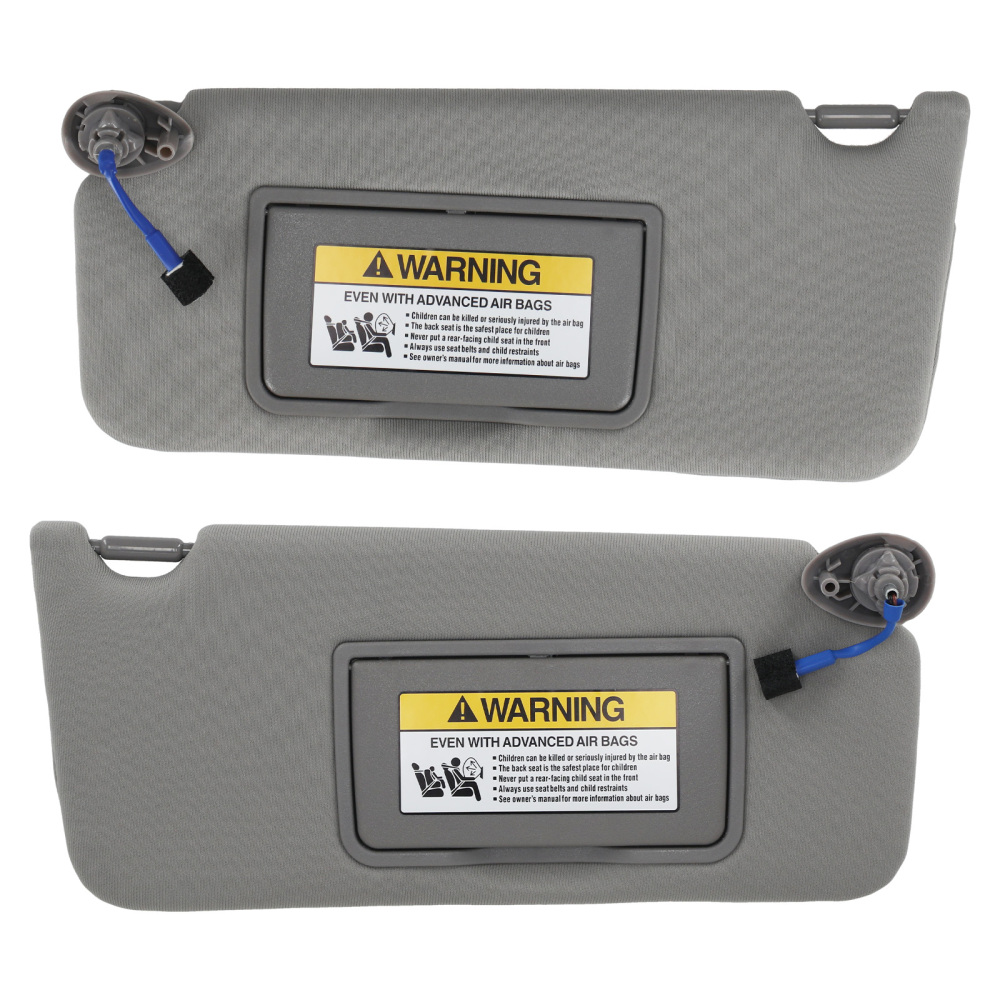 Pair Driver Passenger Sun Visor w/light compatible for Honda Accord 08-17 83280ta5a51za