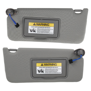 Pair Driver Passenger Sun Visor w/light compatible for Honda Accord 08-17 83280ta5a51za