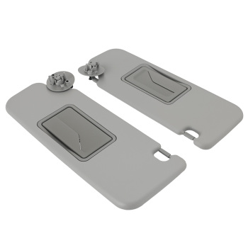 Front Sun Visor Pair compatible for Chevrolet Sonic 2012-2016 Gray 95327509 95327507
