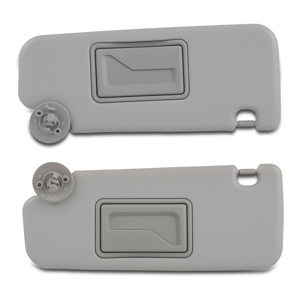 Front Sun Visor Pair compatible for Chevrolet Sonic 2012-2016 Gray 95327509 95327507