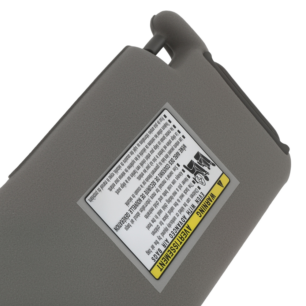 Gray Right Front Sun Visor compatible for Toyota Camry 2012-2017 74310-33F70-B0