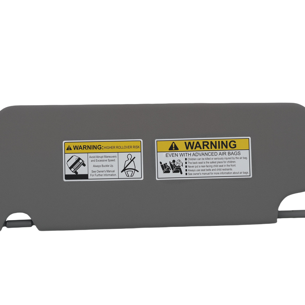 Front Gray Sun Visor compatible for Honda Pilot 2017-2021 Ridgeline Left Right Side