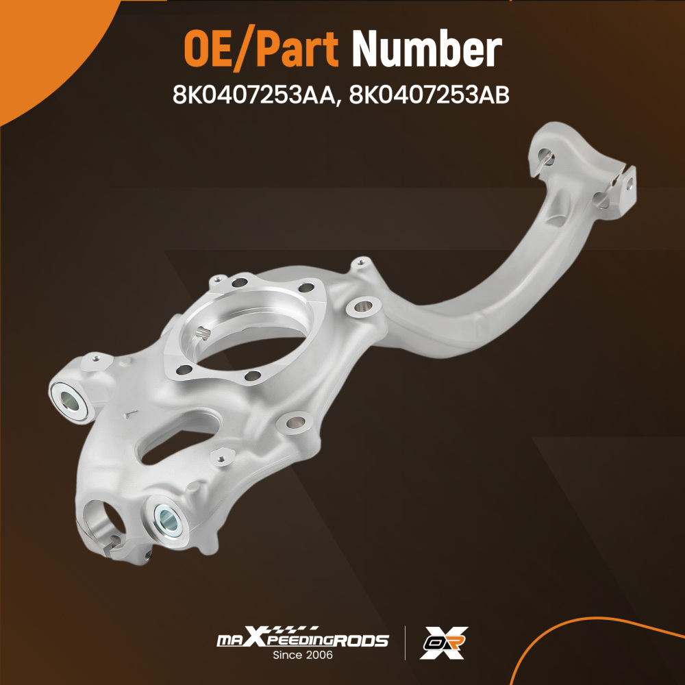 Front Left Wheel Suspension Stub Axle compatible for Audi 