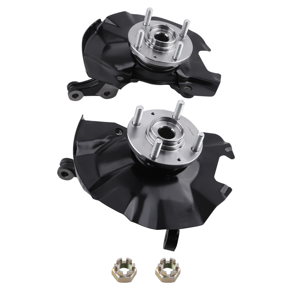 Front Steering KnucklesWheel Hub Bearings compatible for Hyundai Accent 2006-2011 KA054