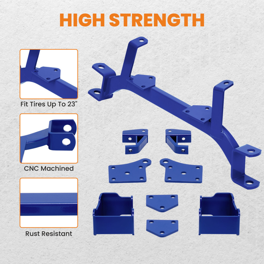 Compatible for EZGO Golf Cart 1994-2001 Electric TXT Model 9pc 6 inch Drop Axle Lift Kits 