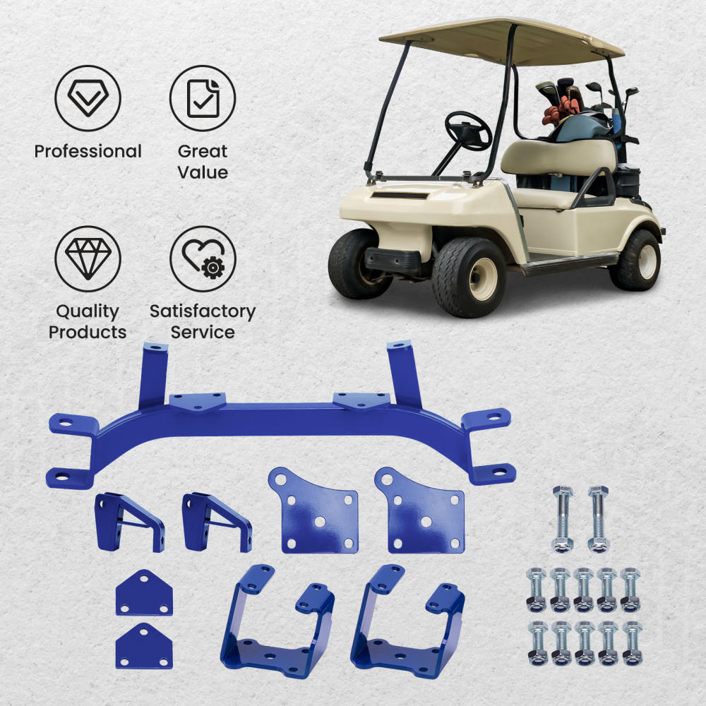 Compatible for EZGO Golf Cart 1994-2001 Electric TXT Model 9pc 6 inch Drop Axle Lift Kits 