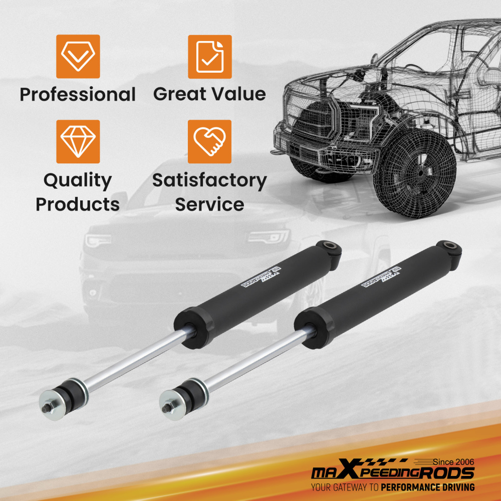 maXpeedingrods Front Shock Absorbers compatible for Jeep Wrangler JK 07-18 Lifted 0.5-2.5