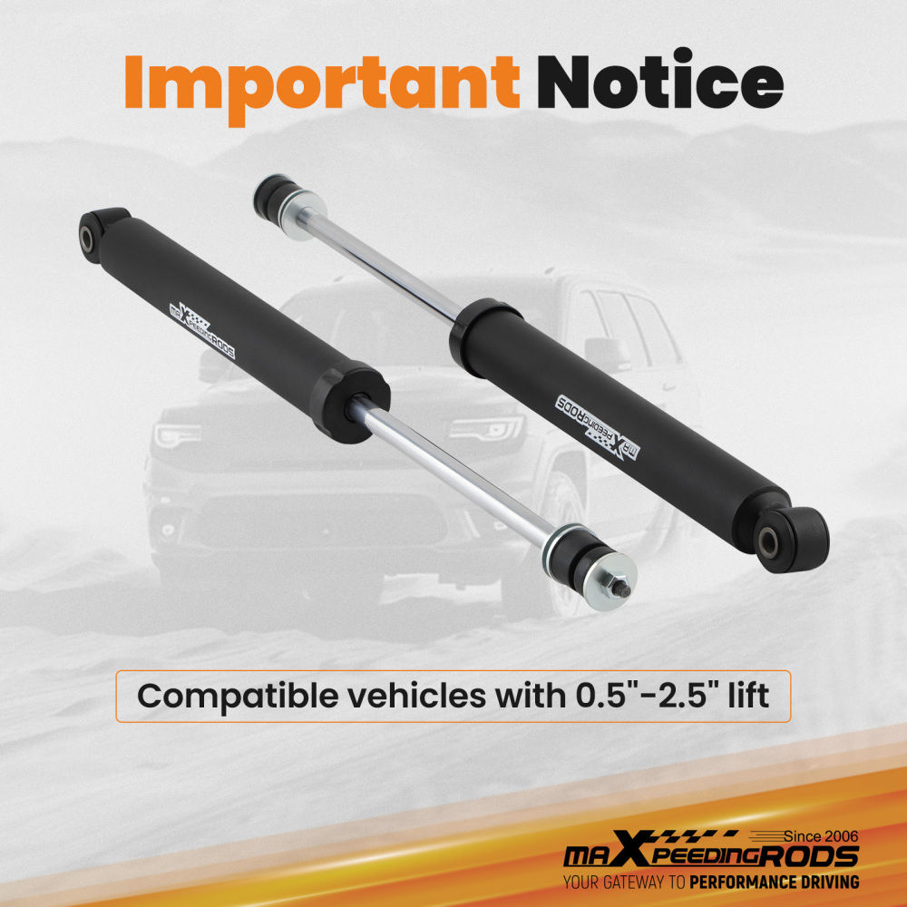maXpeedingrods Front Shock Absorbers compatible for Jeep Wrangler JK 07-18 Lifted 0.5-2.5