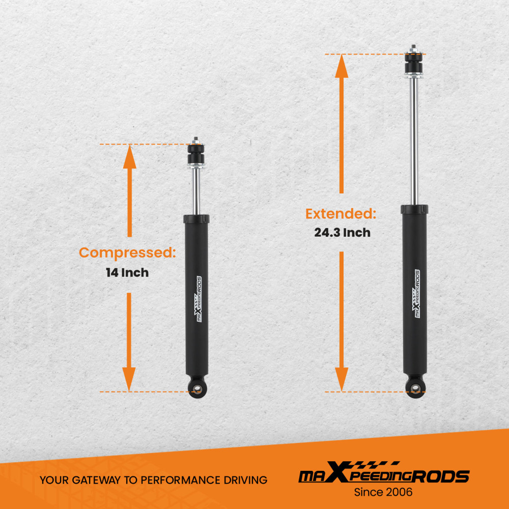 maXpeedingrods Front Shock Absorbers compatible for Jeep Wrangler JK 07-18 Lifted 0.5-2.5