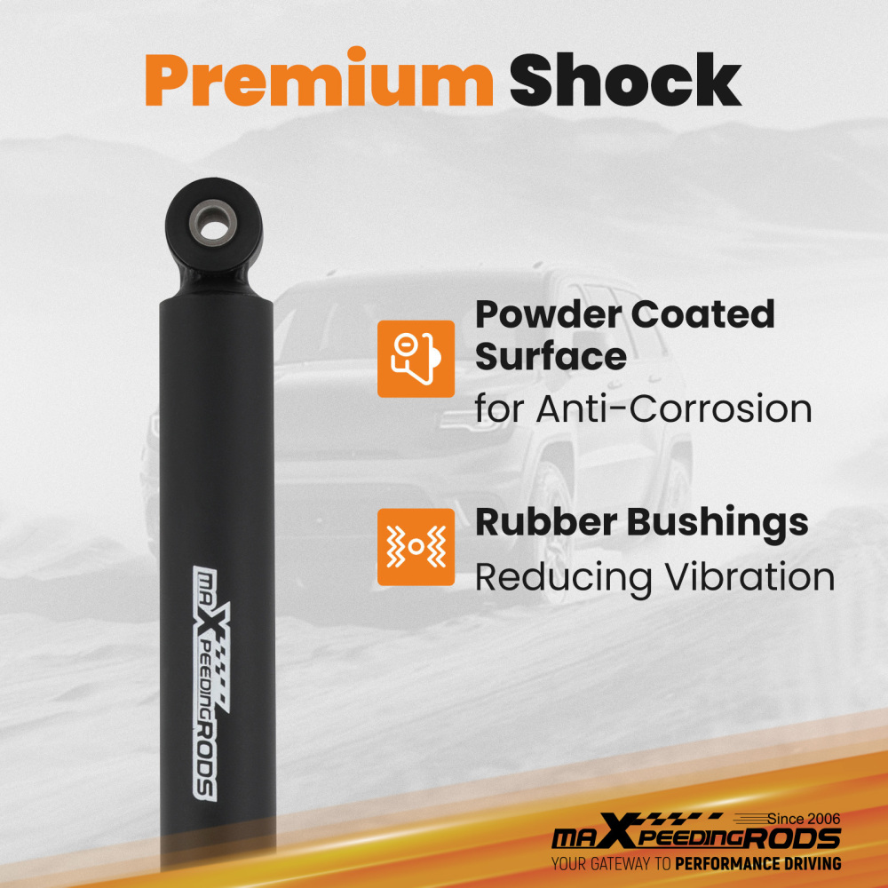 maXpeedingrods Front Shock Absorbers compatible for Jeep Wrangler JK 07-18 Lifted 0.5-2.5