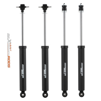 4pcs Front and Rear Shock Absorber compatible for Jeep Wrangler JK 2007-18 Fit 1-3 Lift