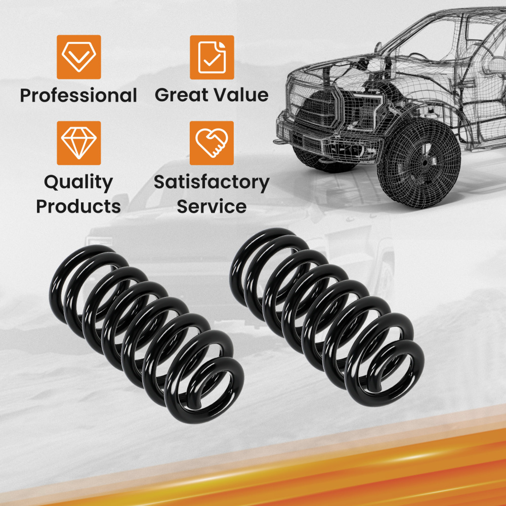 1 Front Lowering Coil Springs Drop Kit compatible for Chevy C10 compatible for GMC C15 1963-1987