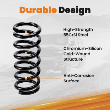 2 Front Lowering Coil Springs Drop Kit compatible for Chevrolet Silverado 1500 1999-2007