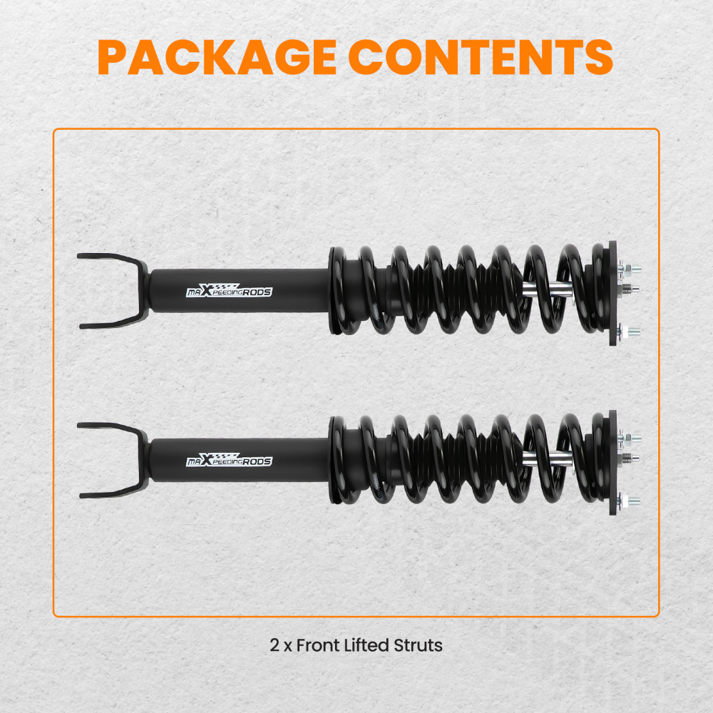 2 Front Loaded Leveling Struts compatible for Ram 1500 Classic 4WD 2019 2020 2021 2022