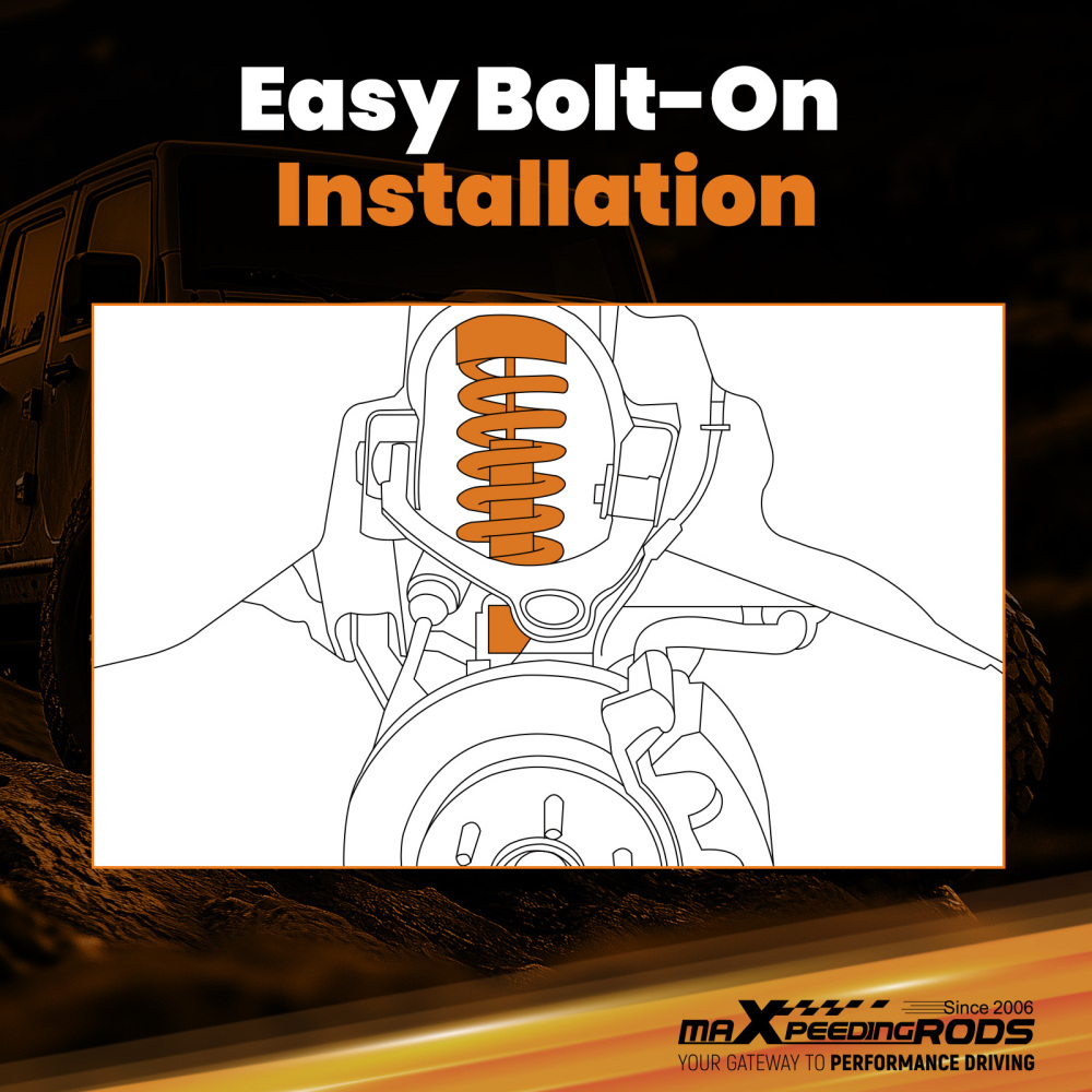 2 Front Loaded Leveling Struts compatible for Ram 1500 Classic 4WD 2019 2020 2021 2022