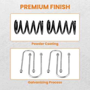 5 / 4 Drop Lowering Kit w/ Spindles compatible for Chevrolet S10 compatible for GMC S15 V6 2WD 1982-2004