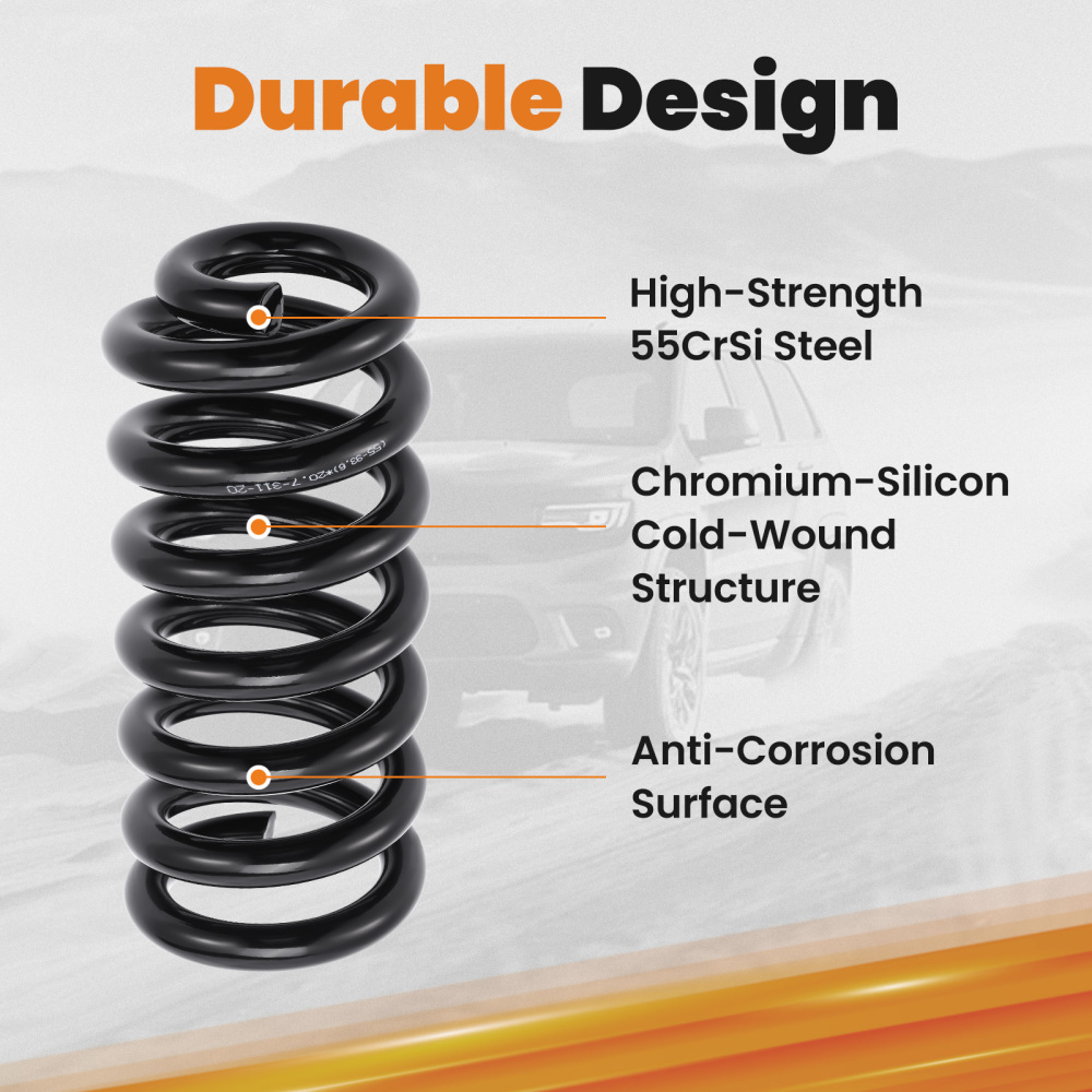 2 Front Lowering Coil Springs Drop Kit compatible for Chevy C10 compatible for GMC C15 2WD 1963-1987