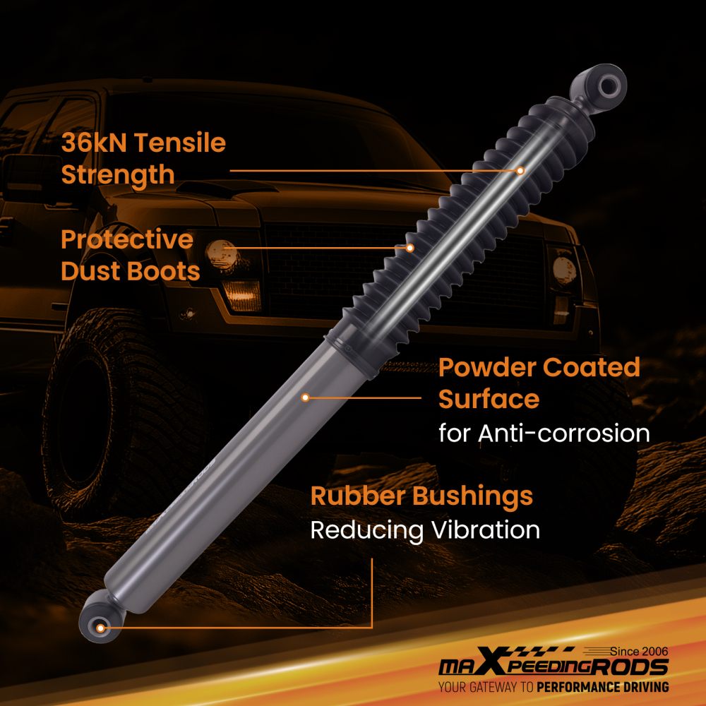 Rear Shock Absorbers compatible for GMC Sierra Chevy Silverado 1500 2007-2022 0-4