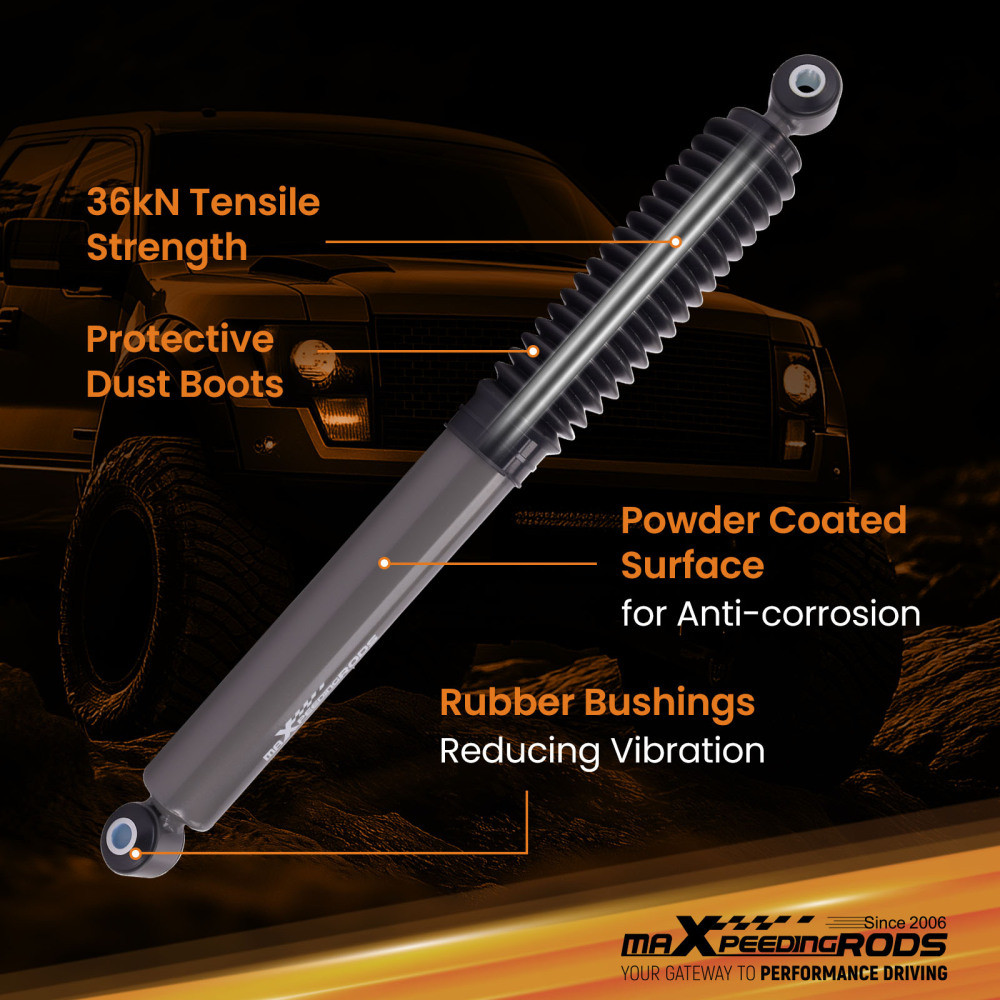Maxpeedingrods Rear Shocks compatible for Chevy Silverado Sierra 1500 99-06 Fit 0-2 Lift