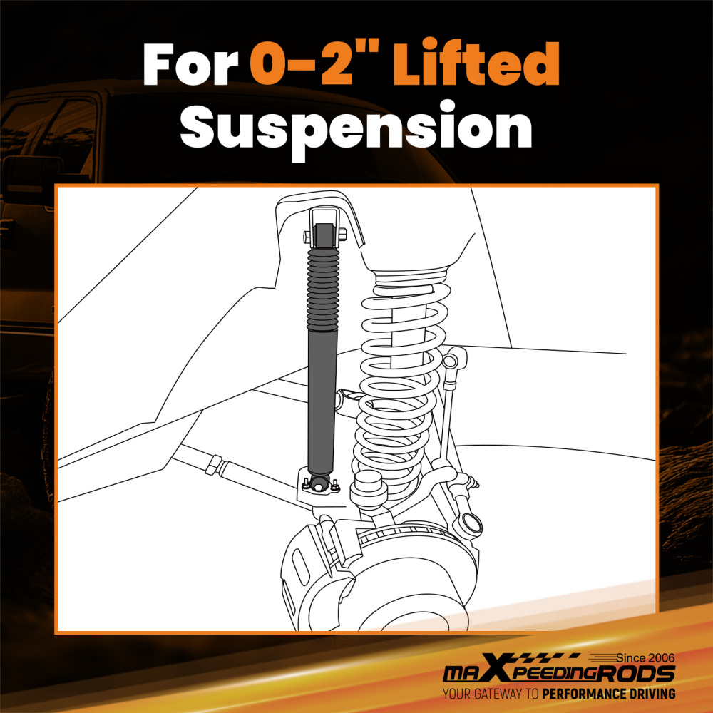 Maxpeedingrods Rear Shocks compatible for Chevy Silverado Sierra 1500 99-06 Fit 0-2 Lift