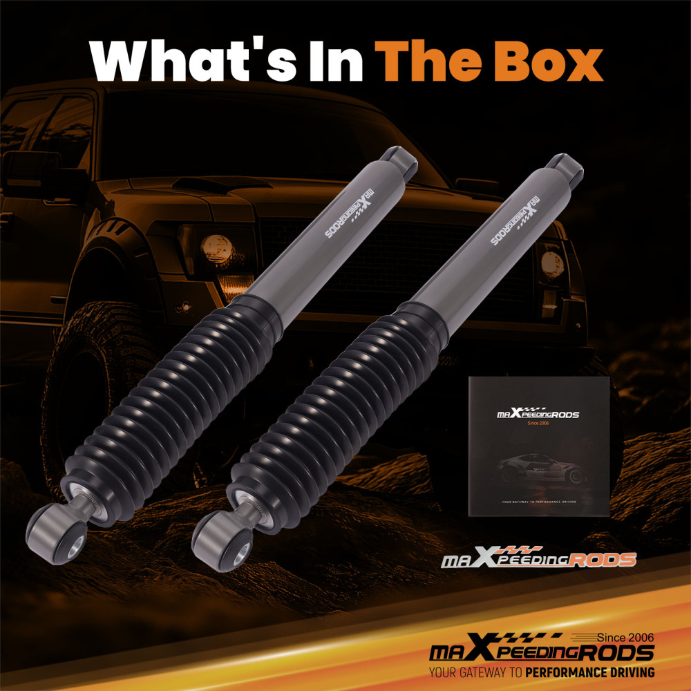 Maxpeedingrods Rear Shocks compatible for Chevy Silverado Sierra 1500 99-06 Fit 0-2 Lift