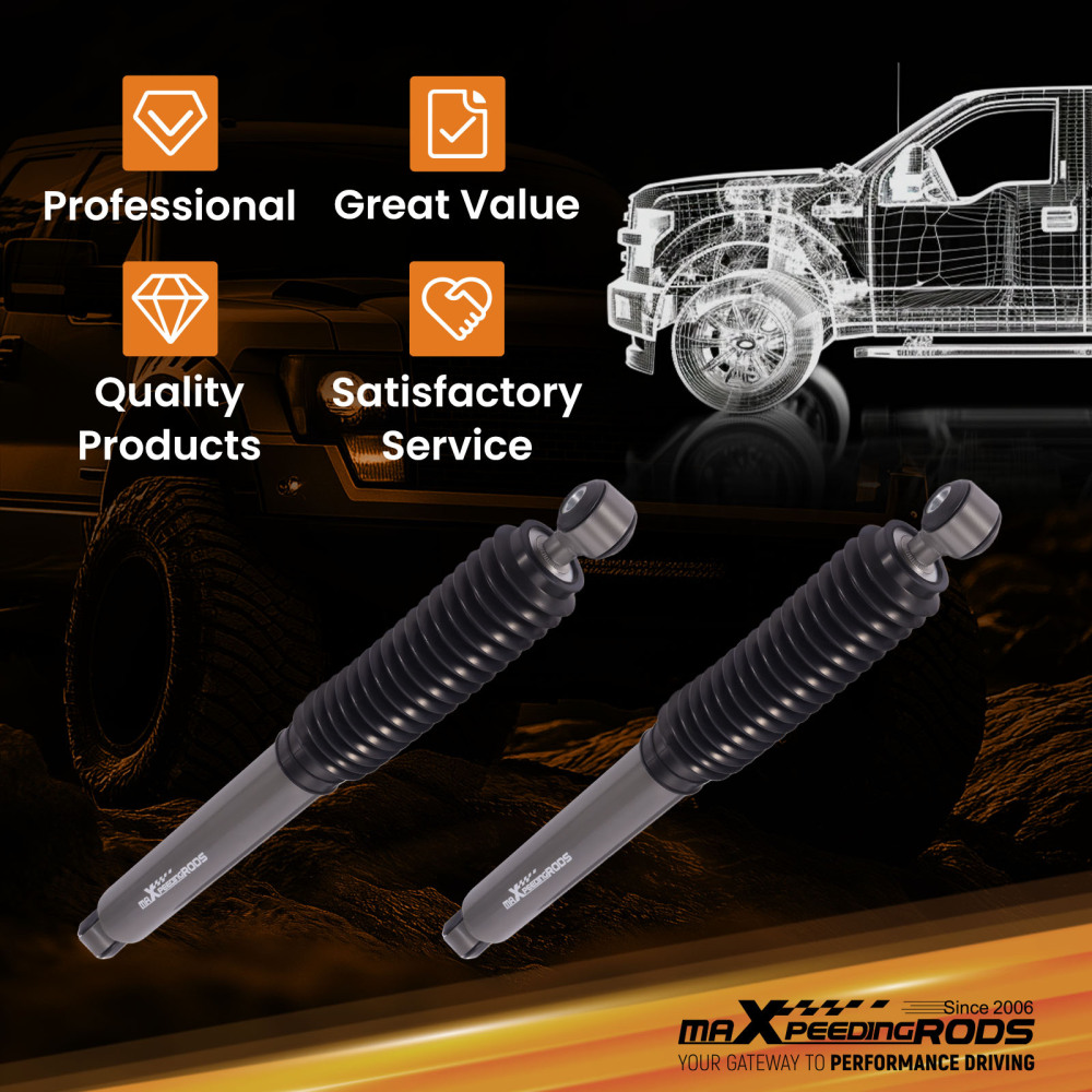 Maxpeedingrods Rear Shocks compatible for Chevy Silverado Sierra 1500 99-06 Fit 0-2 Lift