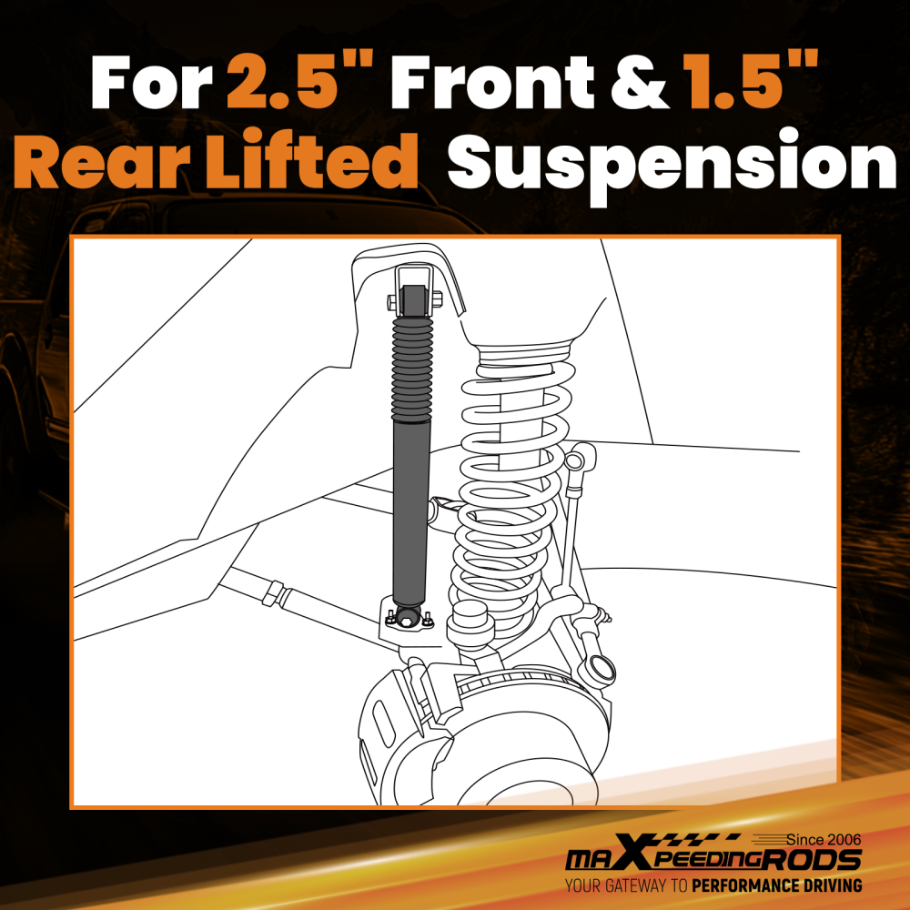 FrontRear Shock Absorber Lift Kit for 2005-2024 compatible for Nissan Frontier 4WD 2.5/1.5