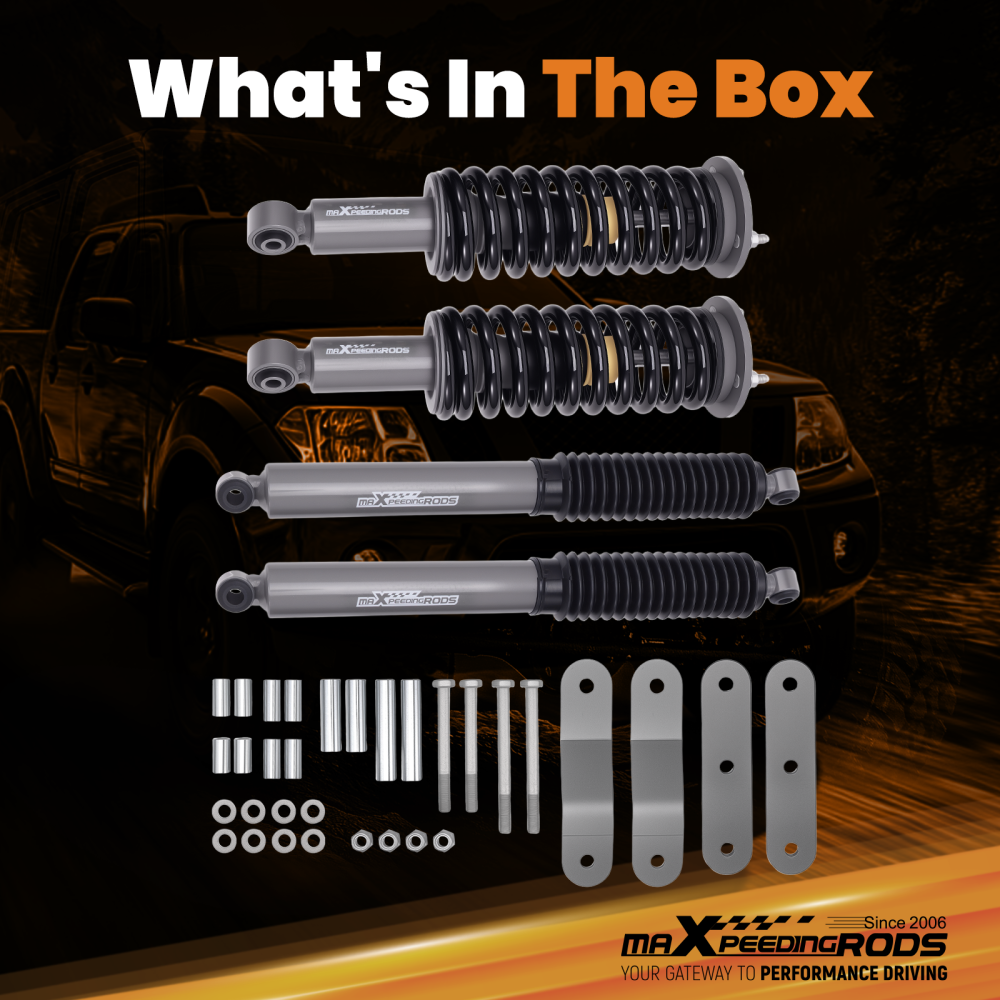 FrontRear Shock Absorber Lift Kit for 2005-2024 compatible for Nissan Frontier 4WD 2.5/1.5