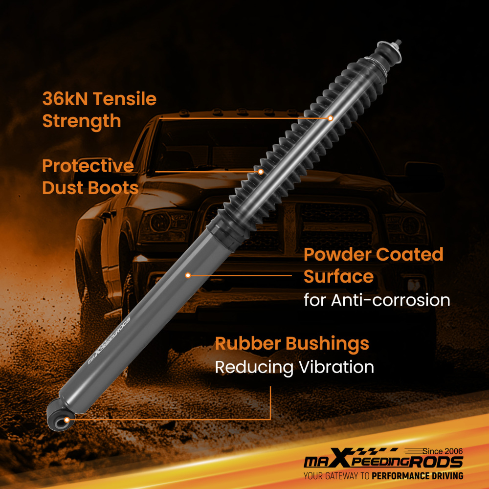 Front Shock Absorbers compatible for Ram 2500 3500 4WD 03-2023 with 3-4.5 Lift Kit