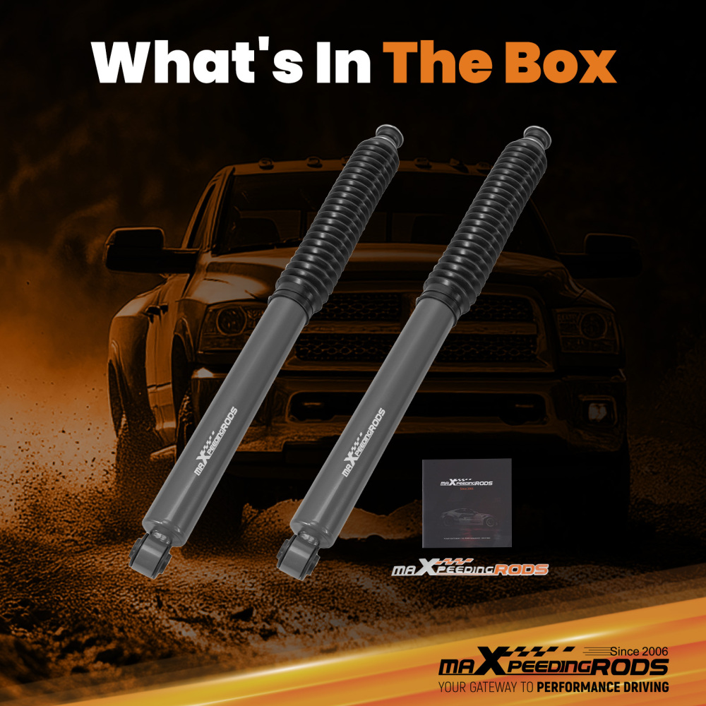 Front Shock Absorbers compatible for Ram 2500 3500 4WD 03-2023 with 3-4.5 Lift Kit