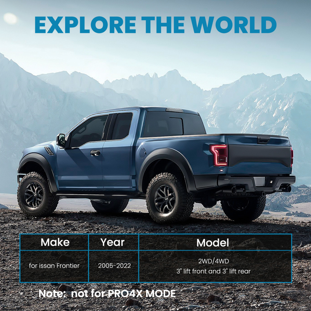 3 Front Rear Lift Level Kit compatible for NISSAN FRONTIER 2005-2018 2x2 4x4 