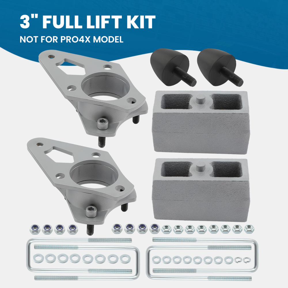 3 Front Rear Lift Level Kit compatible for NISSAN FRONTIER 2005-2018 2x2 4x4 