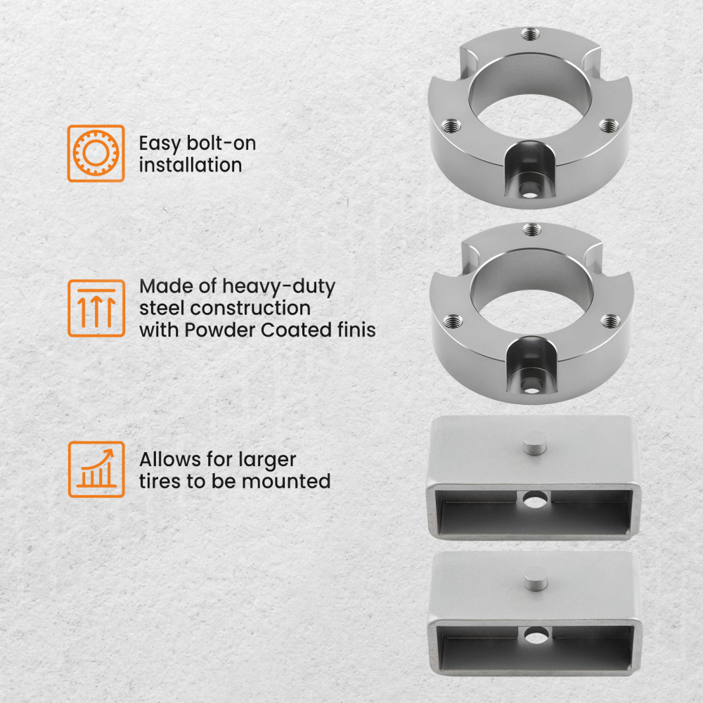 3 in Front 2 inRear Leveling Lift Kit Diff Drop Spacer compatible for Toyota Tacoma 95-04 